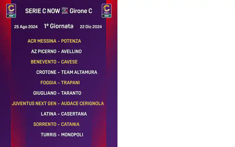 SERIE C GIRONE C, PUBBLICATI I CALENDARI. IL TRAPANI DEBUTTA IN TRASFERTA 1 IMG 3318