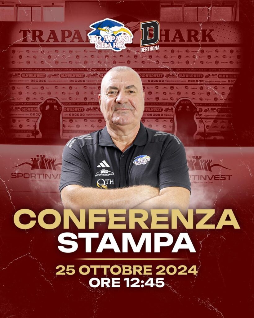 SABATO SERA TRAPANI SHARK-DERTHONA BASKET. DOMANI CONFERENZA STAMPA DI COACH REPESA 1 IMG 5453
