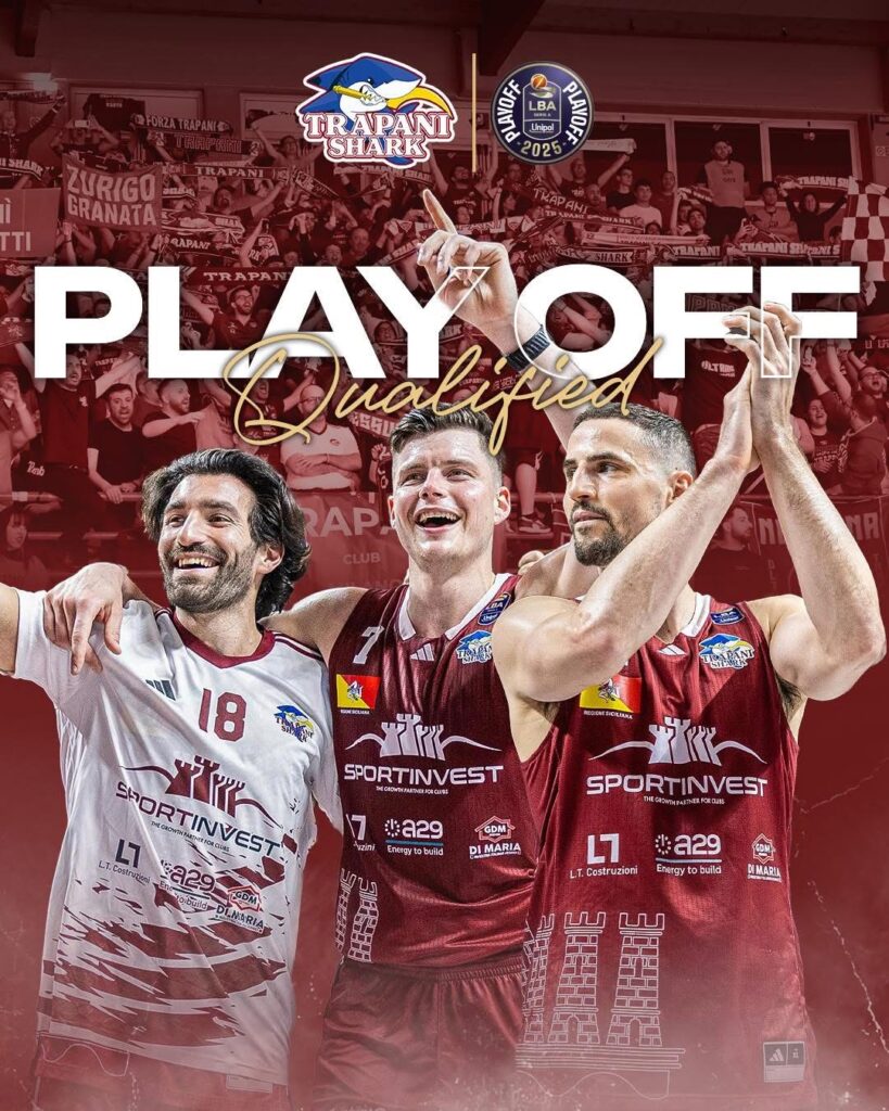 TRAPANI SHARK-TREVISO 95-82. GRANATA MATEMATICAMENTE AI PLAY OFF 1 IMG 8223